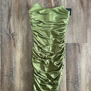 NWT Army/Olive Green corset midi dress!
